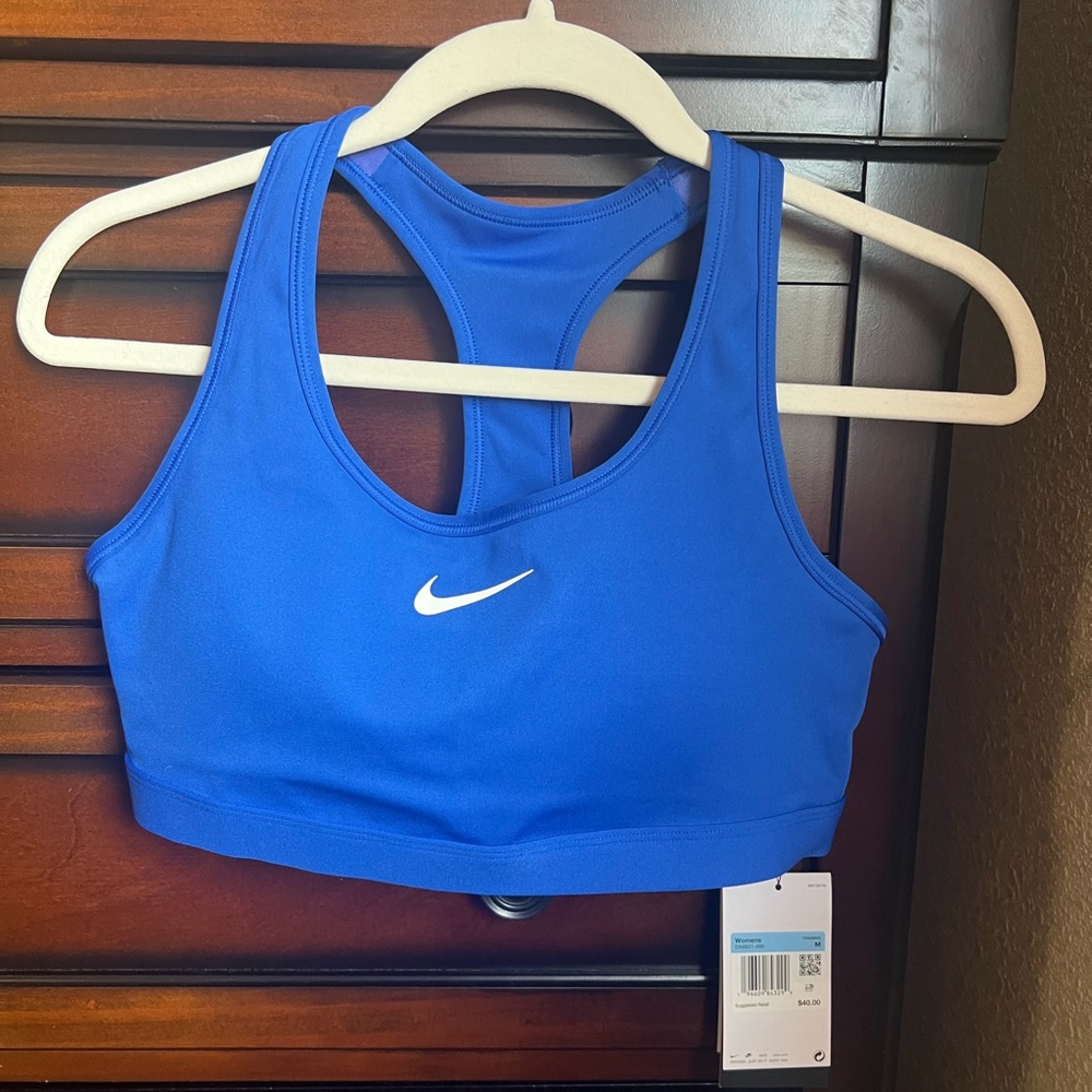 Blue Nike Dri-Fit Sports Bra, size Medium